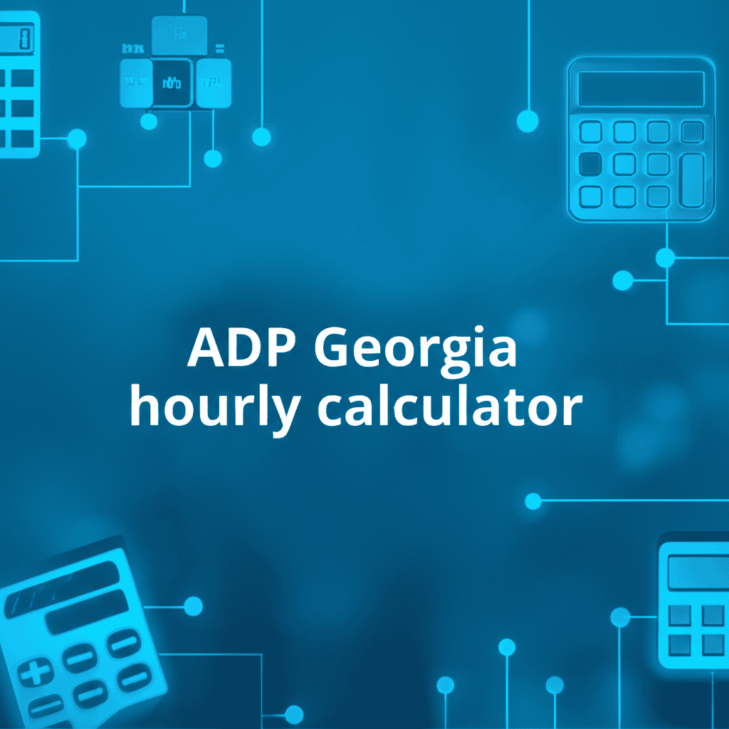ADP Georgia Hourly Paycheck Calculator