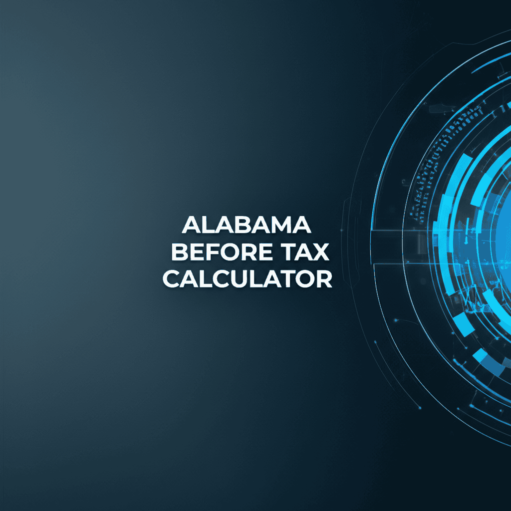 Alabama before tax calculator illustration showing calculation elements.