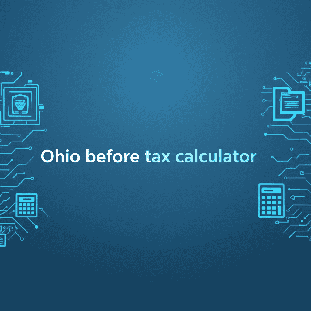 Ohio Before Tax Calculator Interface