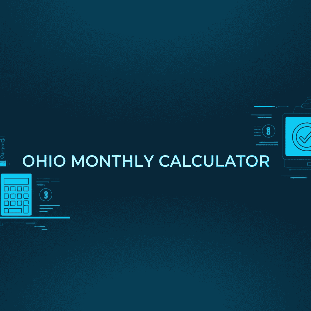 Ohio monthly calculator showing a financial chart