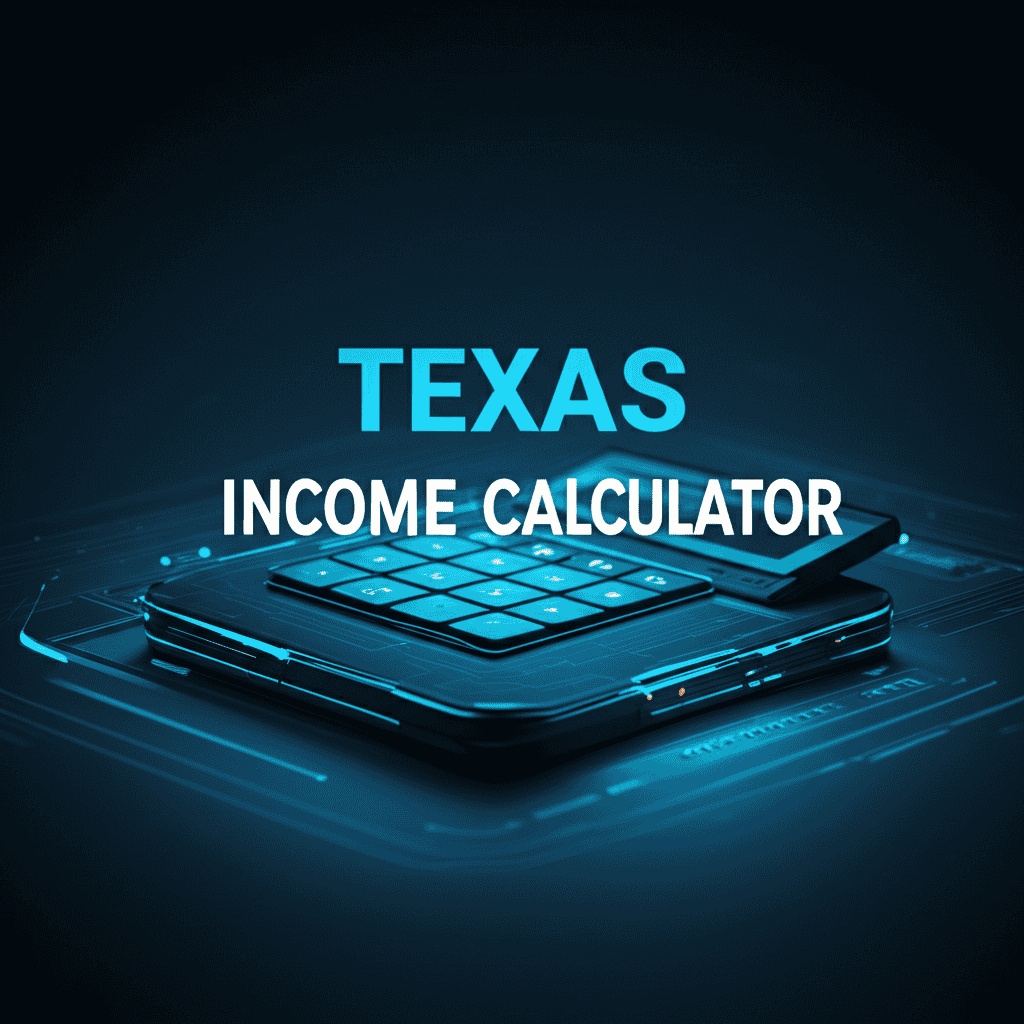 Texas Income Calculator displaying paycheck breakdown